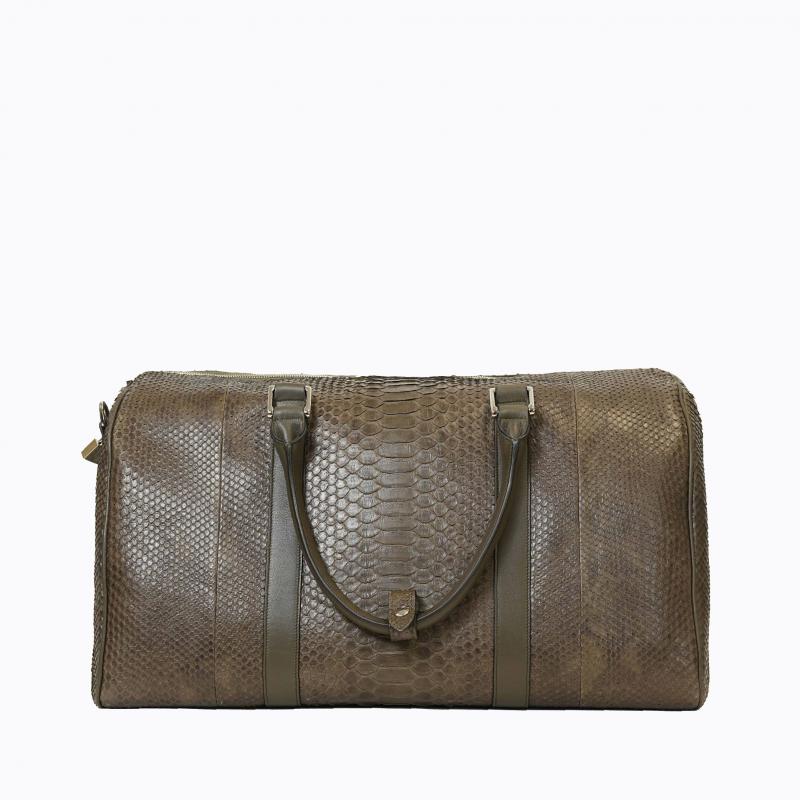 Exotic Python Duffle Bag - Military Green thumbnail 5