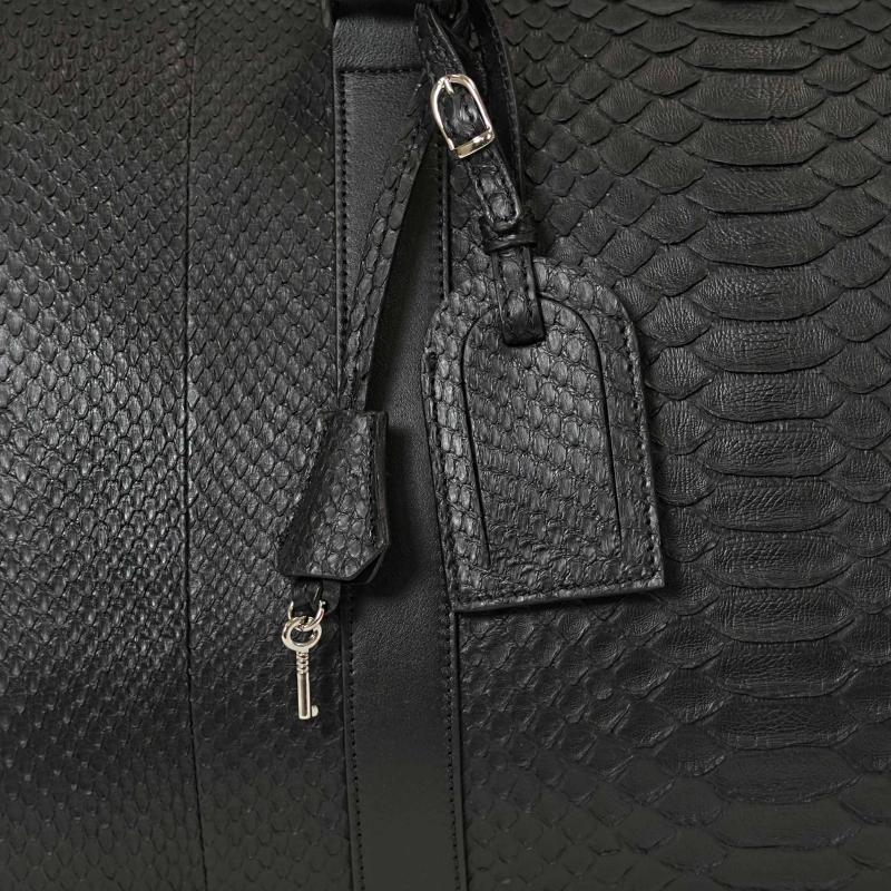 Exotic Python Duffle Bag - Night Black thumbnail 10