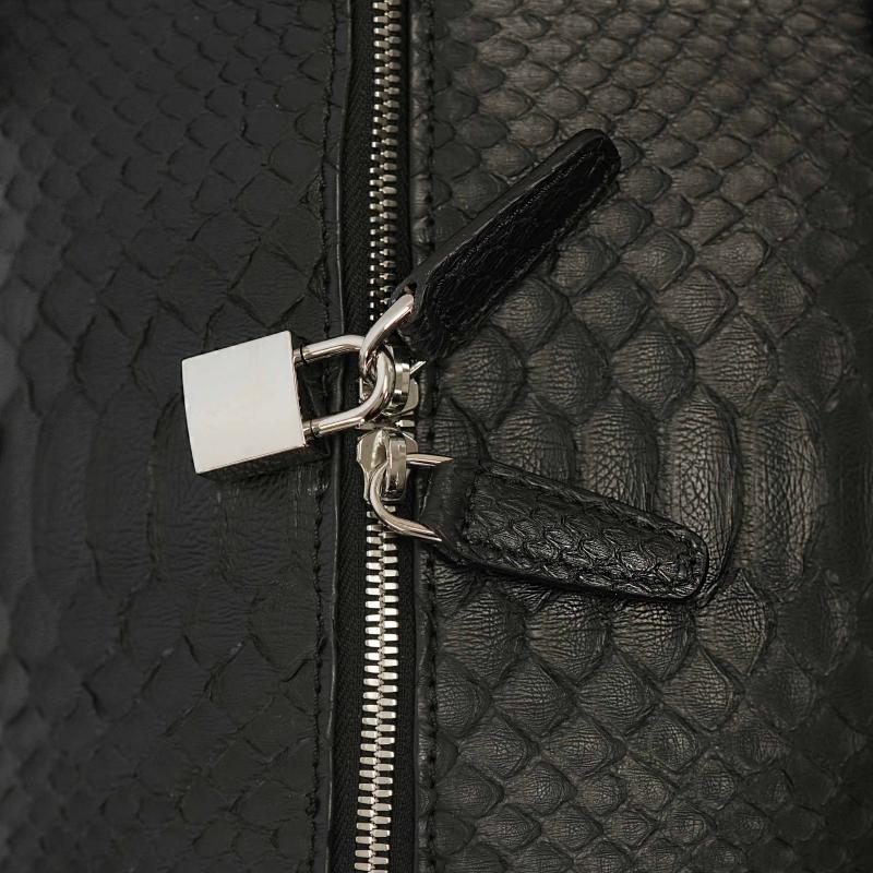 Exotic Python Duffle Bag - Night Black thumbnail 12