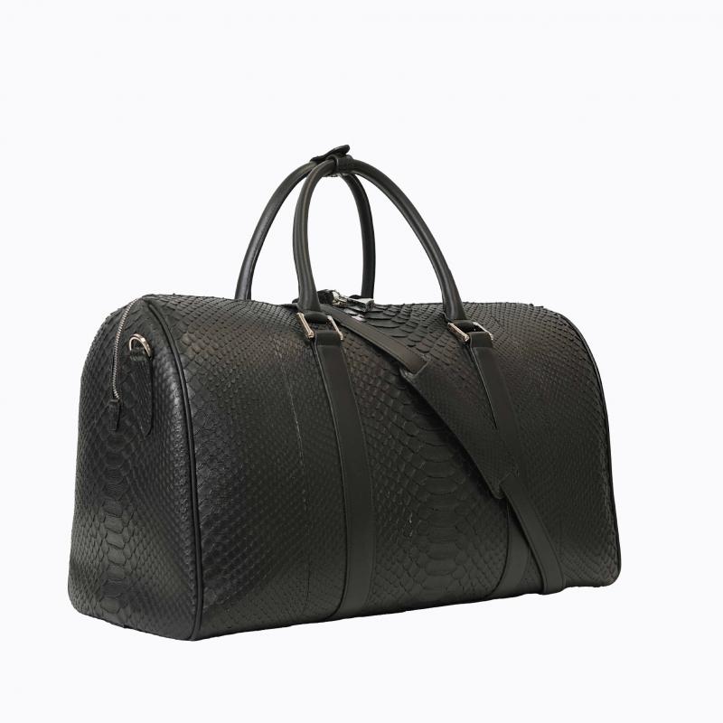 Exotic Python Duffle Bag - Night Black thumbnail 4