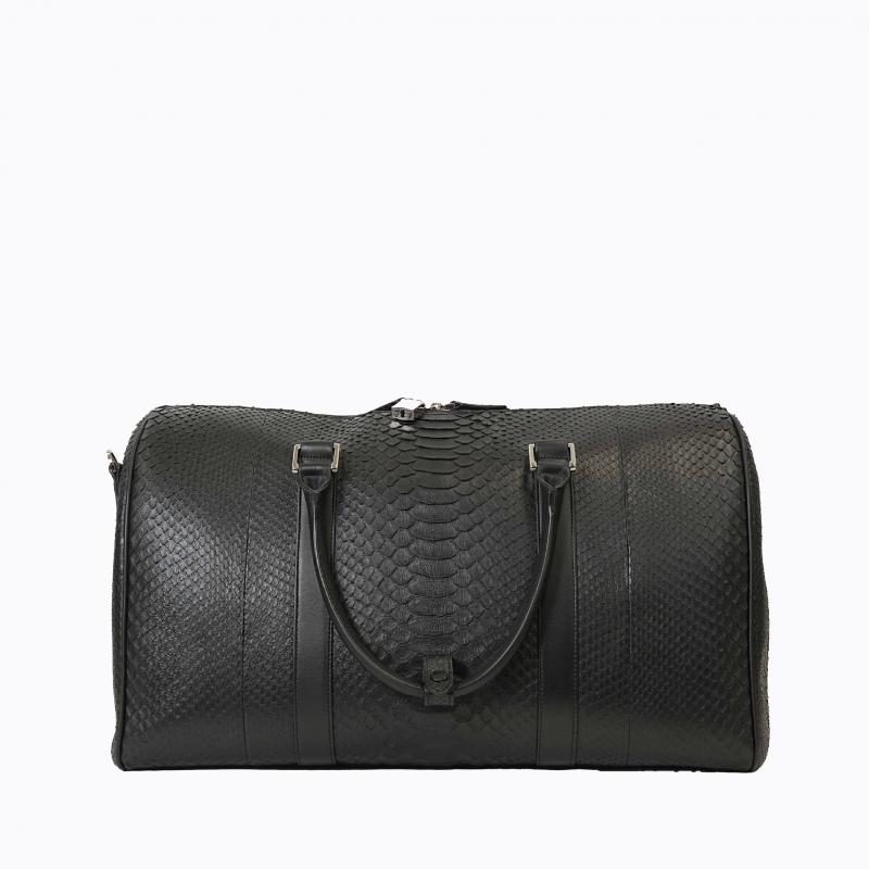 Exotic Python Duffle Bag - Night Black thumbnail 5