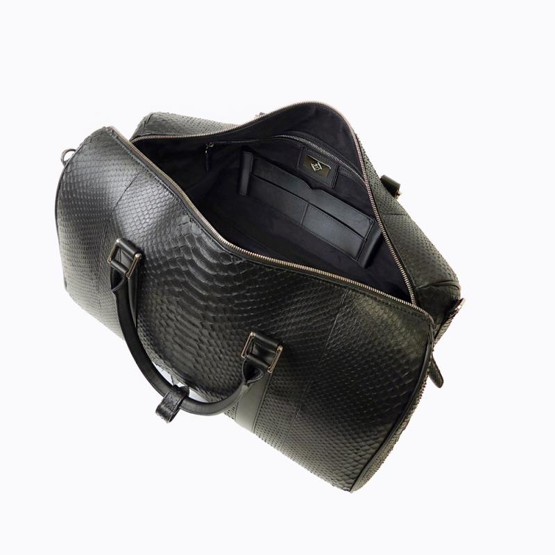 Exotic Python Duffle Bag - Night Black thumbnail 6