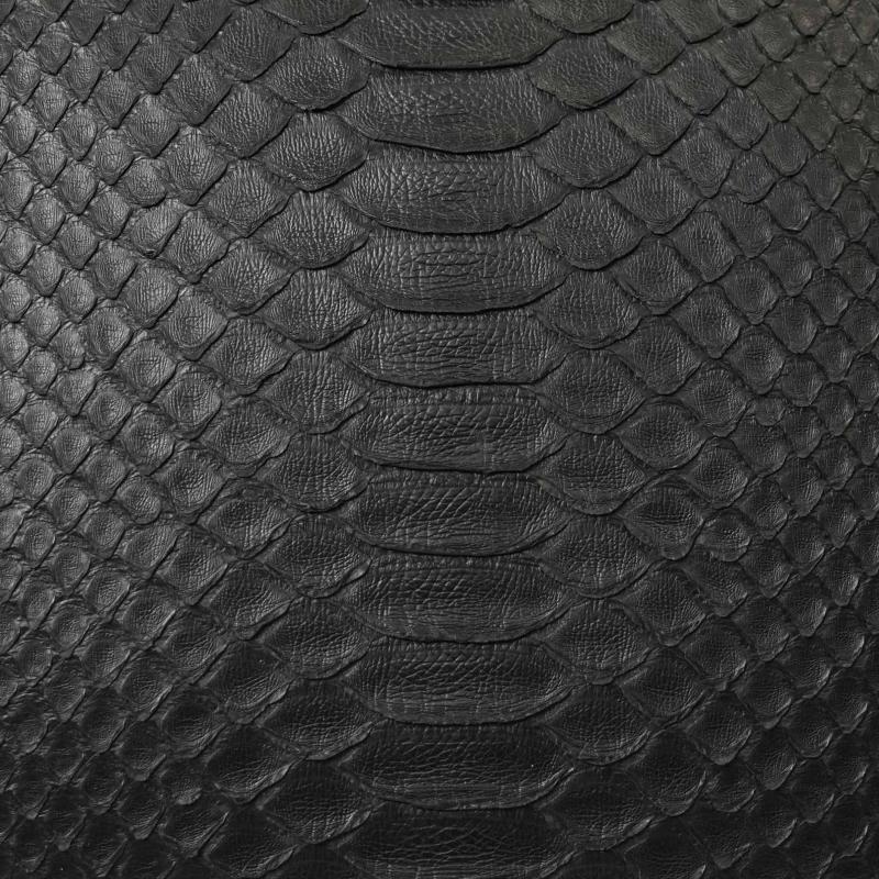 Exotic Python Duffle Bag - Night Black thumbnail 8