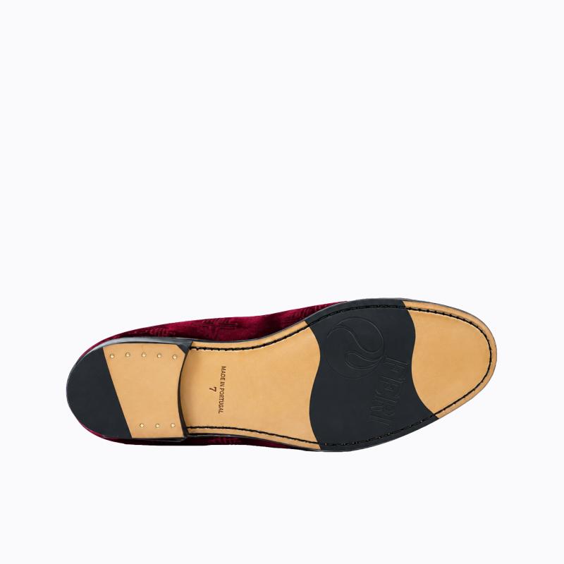 Palazzo Loafers - Burgundy Velvet thumbnail 4