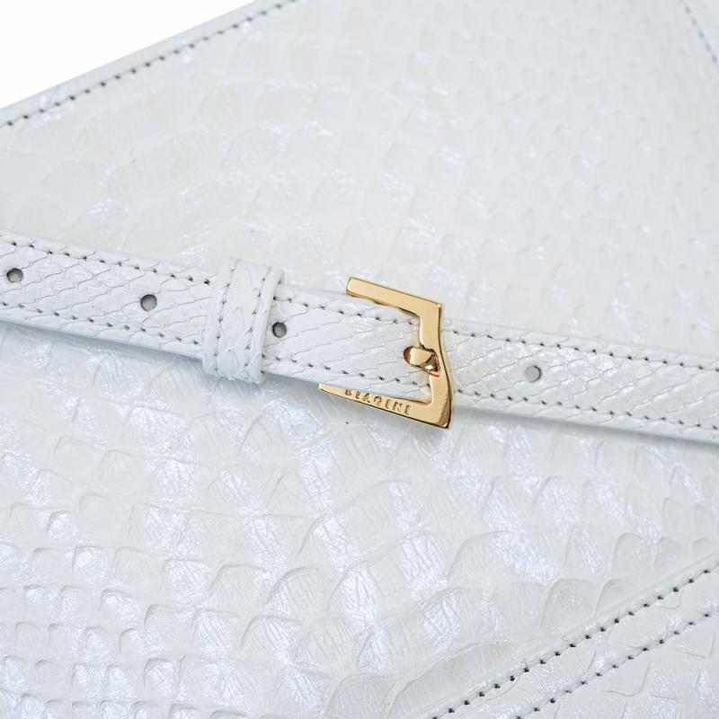 Horse handle Malayo Python Peticulatus Bags - white thumbnail 6