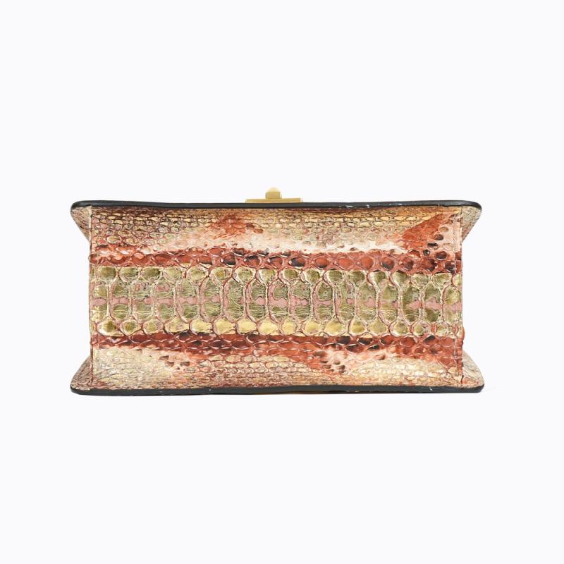 Horse handle Malayo Python Peticulatus Bags - Gold brown thumbnail 10