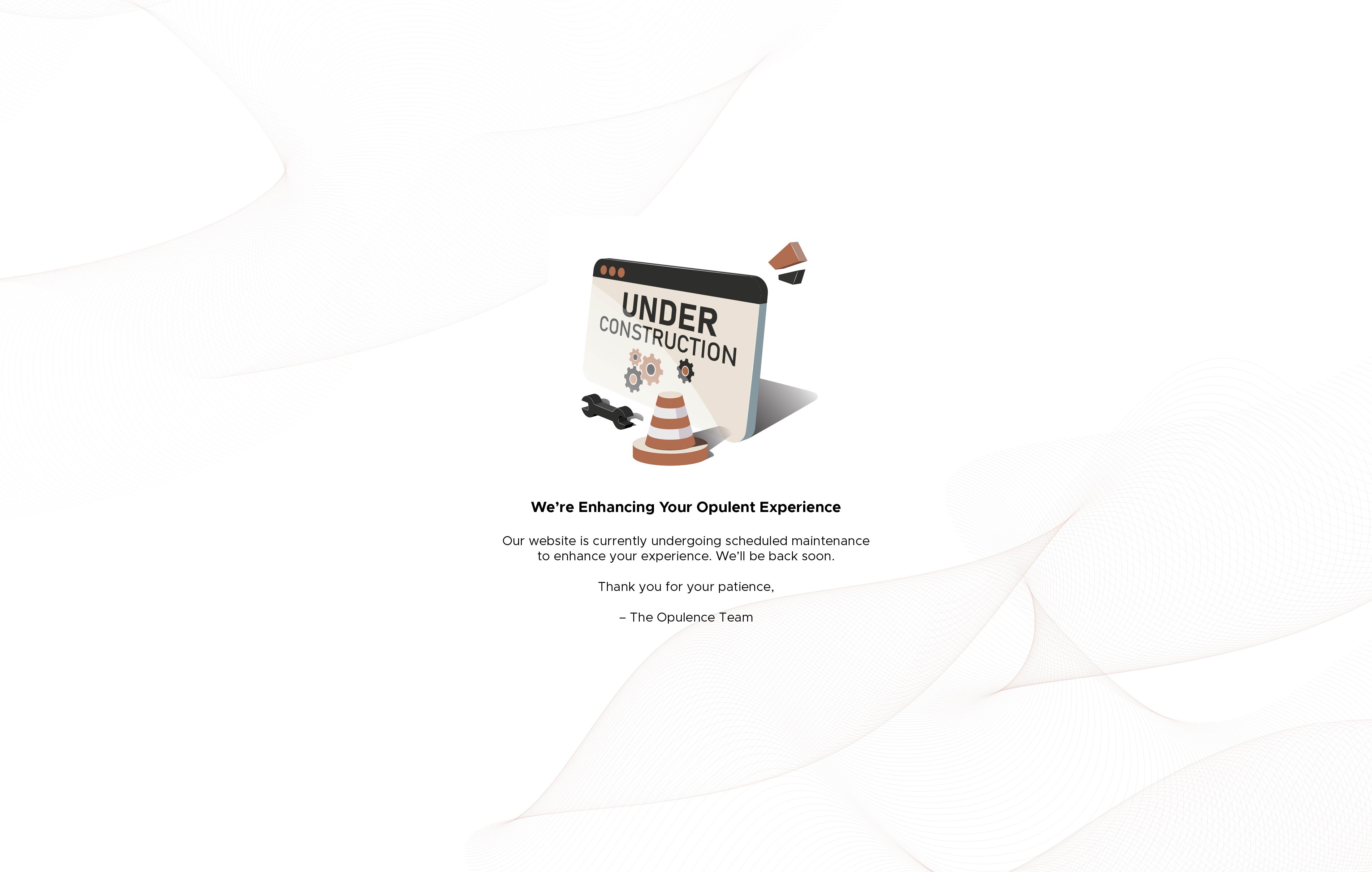 Site under maintenance (desktop)
